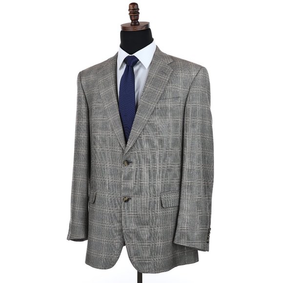 Hart Schaffner Marx Gold Trumpeter Loro Piana Worsted Cashmere Sport Coat - 44L - Picture 5 of 12